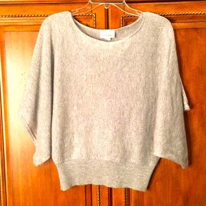 Silver sparkle loose sleeve sweater